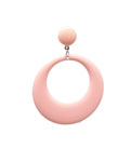 Medium Enameled Flamenco Hoop Earrings. Pink 1.570€ #50034PENMEDRS